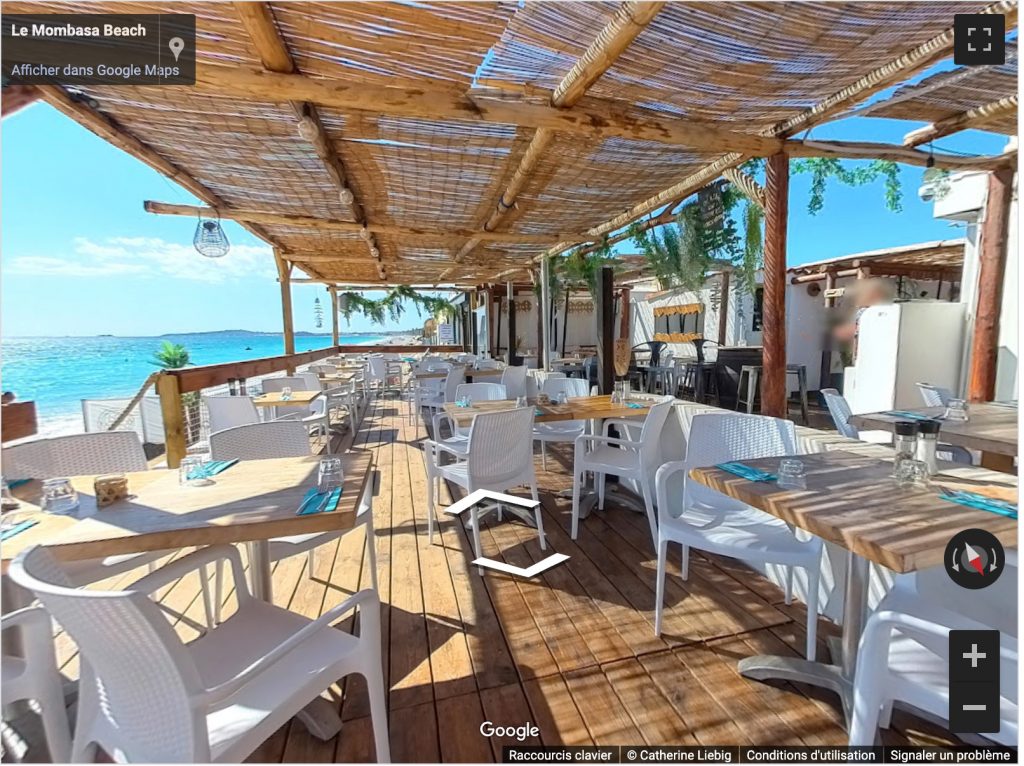Visite virtuelle Google Monbasa beach à Villeneuve Loubet